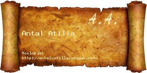 Antal Atilla névjegykártya